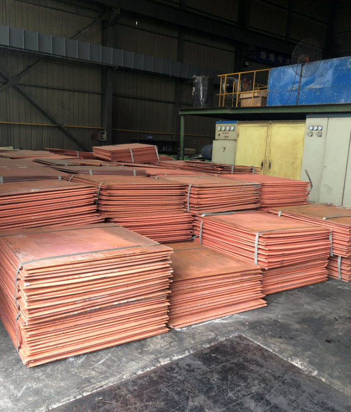 銅管生產(chǎn)現(xiàn)場-原材料(1#電解銅)